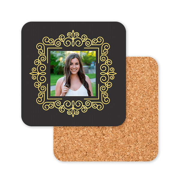 Monogram & Gold Coasters Coaster Set