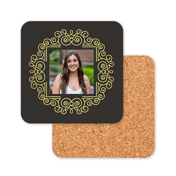 Monogram & Gold Coasters Coaster Set