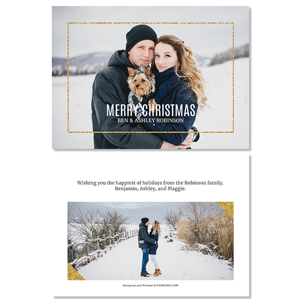 Glitzy Christmas Card