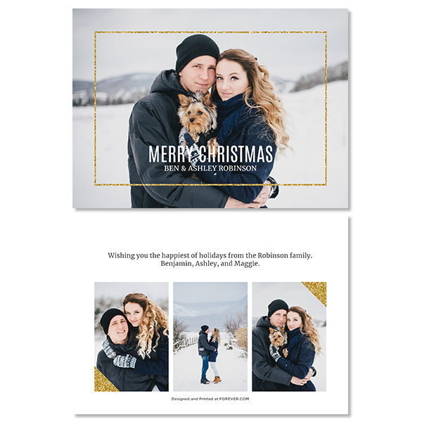 Glitzy Christmas Card