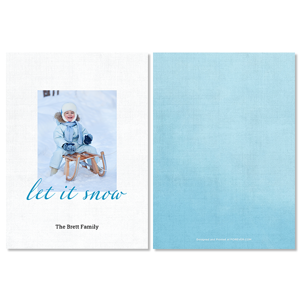 Simple Let It Snow Card