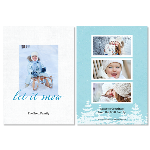 Simple Let It Snow Card
