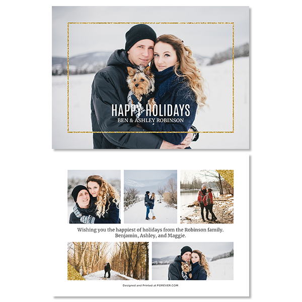 Glitzy Holiday Card