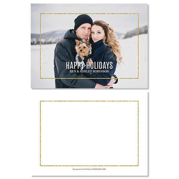 Glitzy Holiday Card