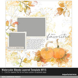 Watercolor Blends Layered Template 15