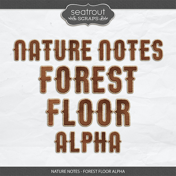 Nature Notes - Forest Floor Alpha Digital Art - Digital Scrapbooking Kits