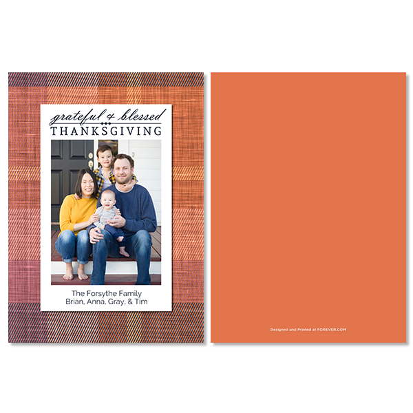 Grateful and Blessed Thanksgiving Card