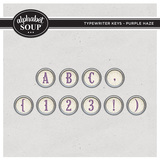 Typewriter Keys Alpha - Purple Haze