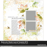 Watercolor Blends Layered Template 16