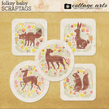 Folksy Baby Scrap.Tags