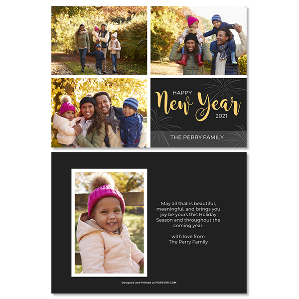 Shining New Year Card