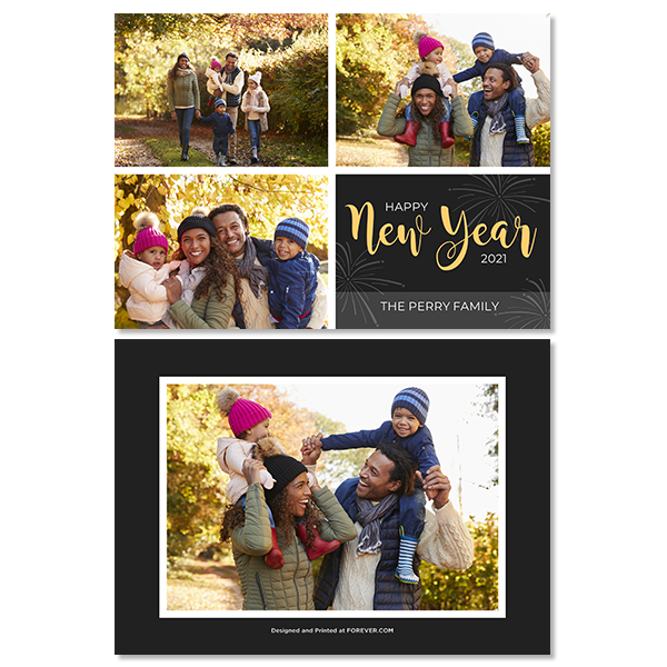 Shining New Year Card