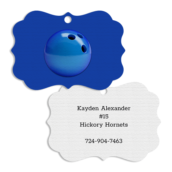 Bowling Bag Tag Ornament