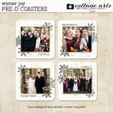 Winter Joy Pre-designed Coasters