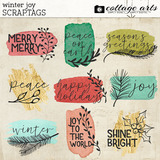 Winter Joy Scrap.Tags
