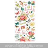 Vintage Garden District Chipboard Stickers