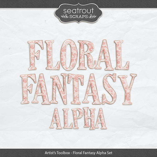 Artist's Toolbox - Floral Fantasy Alpha Set Digital Art - Digital Scrapbooking Kits