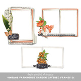 Vintage Farmhouse Garden Layered Frames 01