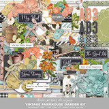 Vintage Farmhouse Garden Scrapbooking Bundle