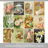 Vintage Farmhouse Garden Pocket Cards 02