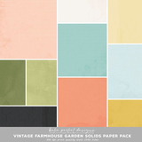 Vintage Farmhouse Garden Solids Paper Pack