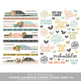 Vintage Farmhouse Garden Sticker Sheet 04