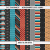 Everyday Moments - Work Day Patterned Papers 1