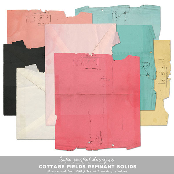 Cottage Fields Remnant Solids Digital Art - Digital Scrapbooking Kits