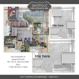 Misty Watercolor Memories - Template 3