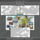 Artistic License Grunged Up Set 2 - Seamless Layflat