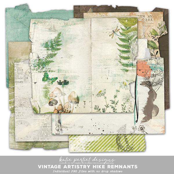 Vintage Artistry Hike Remnants Digital Art - Digital Scrapbooking Kits