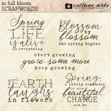 In Full Bloom Scrap.Words
