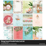 Vintage Coastal Pocket Cards 01
