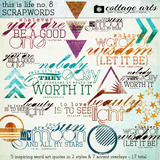 This is Life Scrap.Words Collection