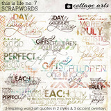 This is Life Scrap.Words Collection