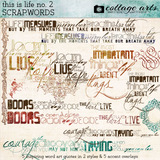 This is Life Scrap.Words Collection