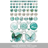 Vintage Artistry Teal Flairs