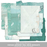 Vintage Artistry Teal Solid Remnants