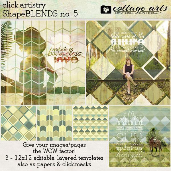 Click.Artistry Shape Blends 5 Digital Art - Digital Scrapbooking Kits