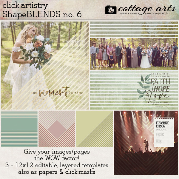 Click.Artistry Shape Blends 6 Digital Art - Digital Scrapbooking Kits