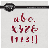Embroidered Alpha - Cherry