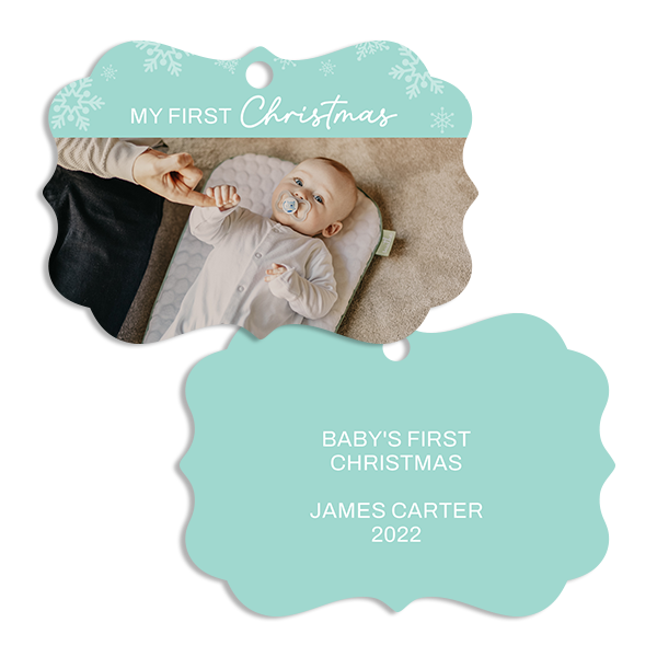 My First Christmas Ornament in Blue