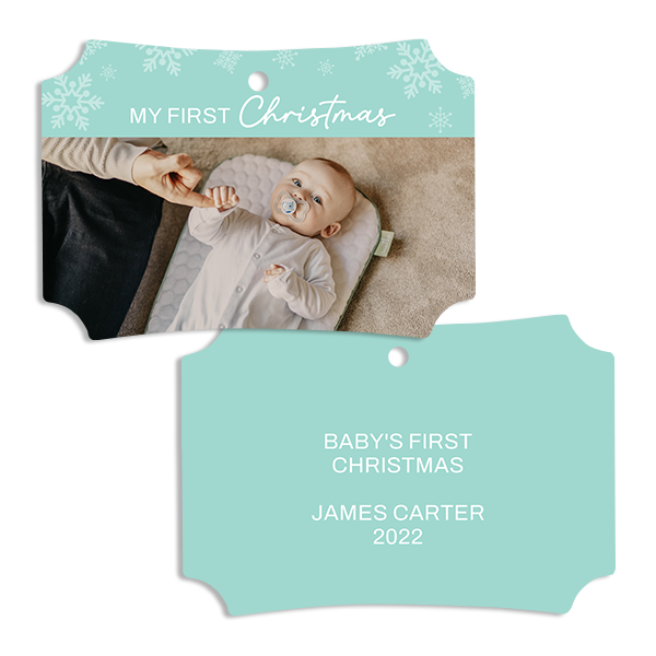 My First Christmas Ornament in Blue