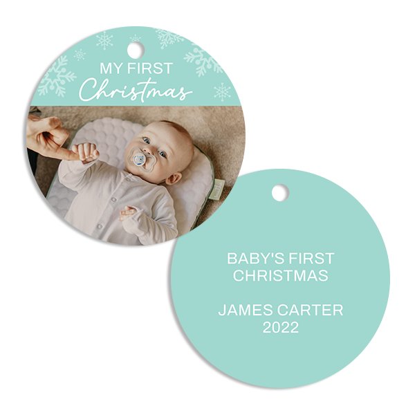 My First Christmas Ornament in Blue