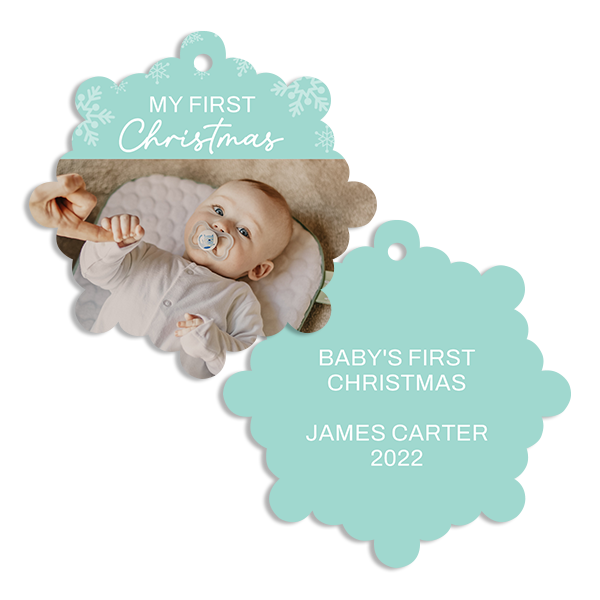 My First Christmas Ornament in Blue