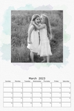 Watercolor 12x18 Calendar