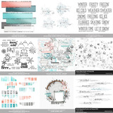 Vintage Lines Mini Mix Winter Scrapbooking Bundle