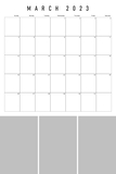 2023 Big Grid 1-2-3 Calendar 12x18