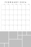 2024 Big Grid Collage Calendar 12x18