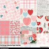 My Vintage Valentine 02 Scrapbook Bundle